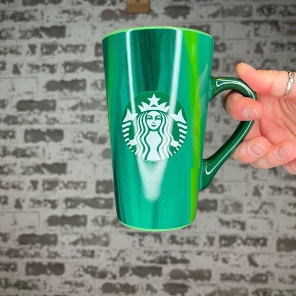 Starbucks | green ceramic mug iridescent ￼ - Picture 1 of 4